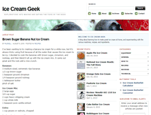 Tablet Screenshot of icecreamgeek.com